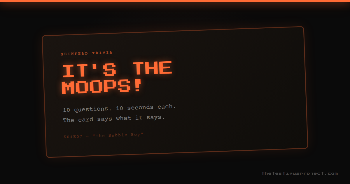 IT'S THE MOOPS!